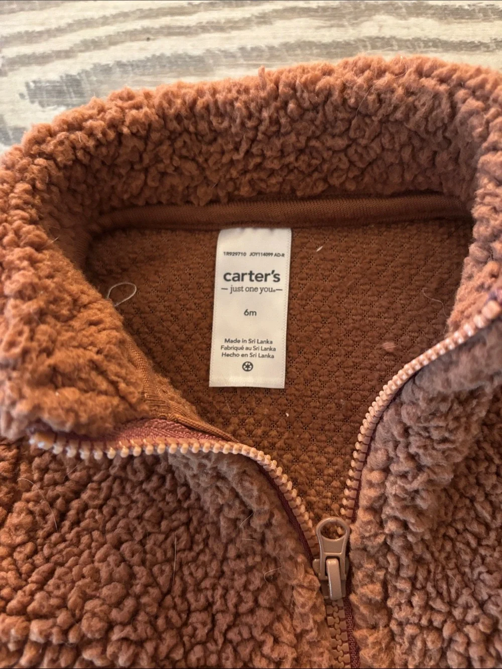 Carter's Toddler Rust Brown Sherpa Vest
